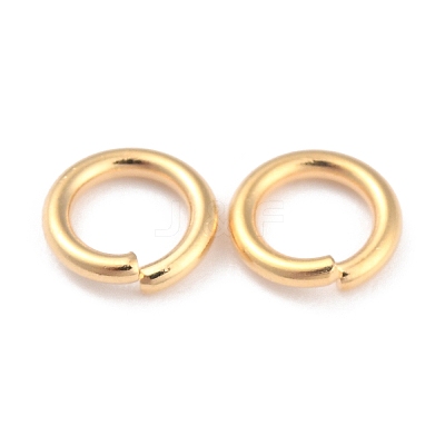 Rack Plating Brass Open Jump Rings X-KK-O139-18O-G-1