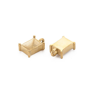 Ion Plating(IP) 304 Stainless Steel Pendant Rhinestone Settings STAS-N097-211LG-1
