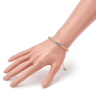 Natural Apatite Beaded Bracelets BJEW-JB05936-1