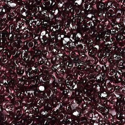 Picasso Spray Painted Glass Seed Beads SEED-T006-04-21-1