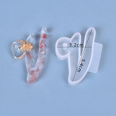 Letter DIY Silicone Molds DIY-I034-08V-1