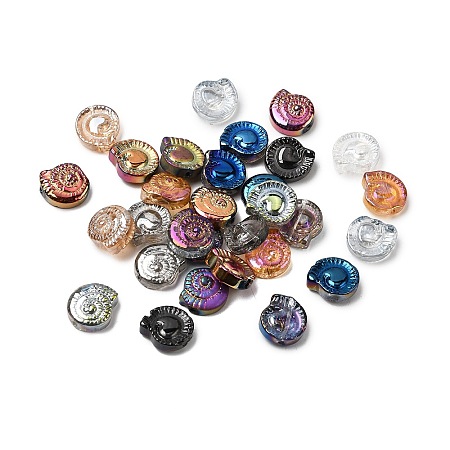 Electroplate Transparent Glass Beads EGLA-L047-05B-1