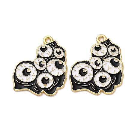 Halloween Alloy Enamel Pendants LS-STAS-I354-01G-K-1