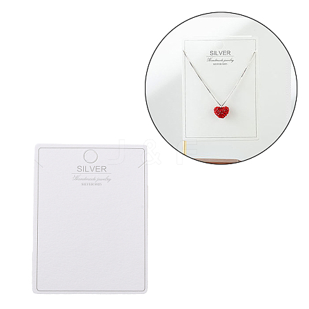 100Pcs Paper Jewelry Necklace Display Cards LS-CDIS-NH0001-01C-1