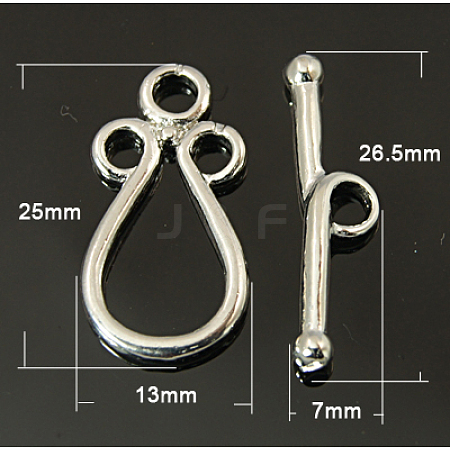 Brass Toggle Clasps LS-KK-H392-P-1
