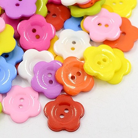 Acrylic Sewing Buttons for Costume Design BUTT-E074-D-M-1