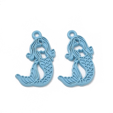 Spray Painted Alloy Pendants AL-CBA5D51-01D-01-1