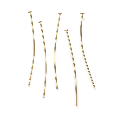 Brass Flat Head Pins KK-H502-01F-G-1