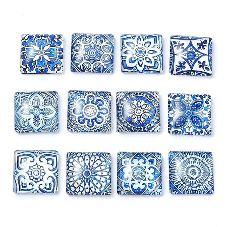 12Pcs Glass Cabochons X1-GGLA-S059-03-1