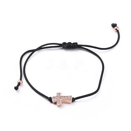 Unisex Nylon Thread Braided Bead Bracelets BJEW-JB04805-04-1