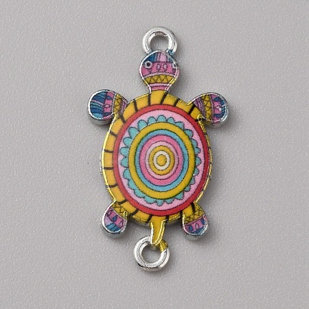 Alloy Enamel Connector Charms LS-ENAM-WH0061-47H-1