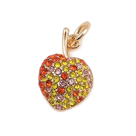 Brass Rhinestone Pendants LS-KK-B145-02G-02-1