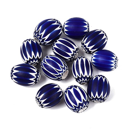 Handmade Millefiori Glass Barrel Beads LS-LA-N002-18C-1
