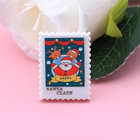 Christmas Stamp Resin Cabochons XMAS-PW0001-220D-1
