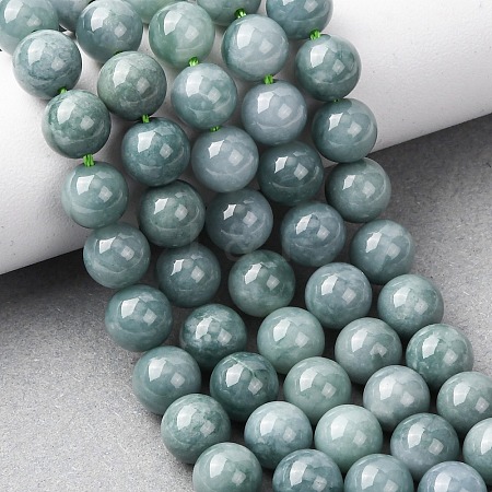 Natural Blue Jade Beads Strands G-H341-8mm-01-1