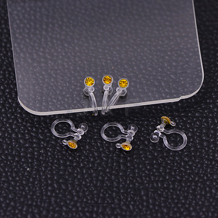 Plastic Clip-on Earring Findings KY-P007-M07-1