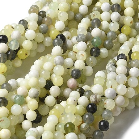 Natural New Jade Beads Strands X-G-F591-16-8MM-1