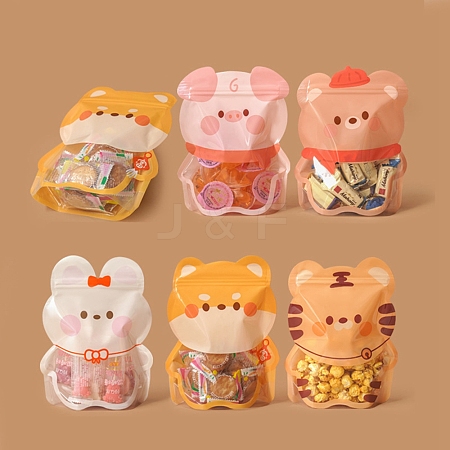 Cartoon Animals Plastic Snack Bags PW-WG17E2A-01-1