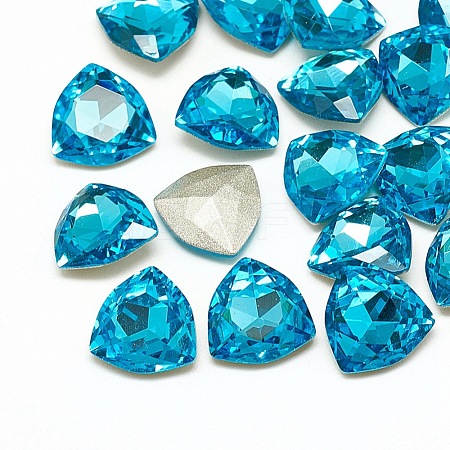 DIY Pointed Back K9 Glass Rhinestone Cabochons RGLA-T071-12mm-010-1