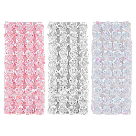 3Pcs 3 Colors Polyester Paillette Beads FIND-FG0004-82-1