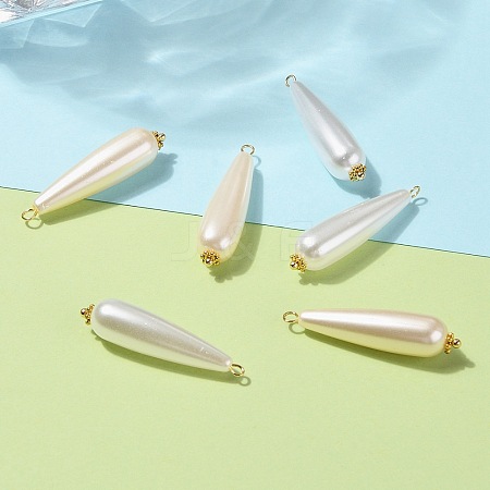 Acrylic Imitation Pearl Pendants PALLOY-JF00572-S-1