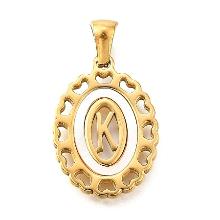 Golden 304 Stainless Steel Pendants STAS-K300-02G-K-1