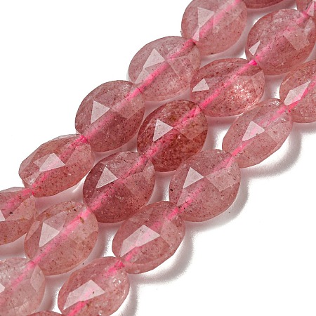 Natural Strawberry Quartz Beads Strands G-P544-D09-01-1