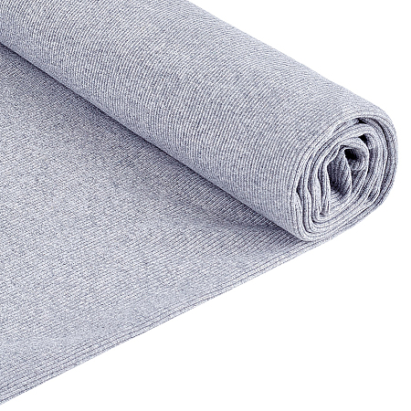 Cotton Ribbed Knit Fabric DIY-WH0622-769A-1