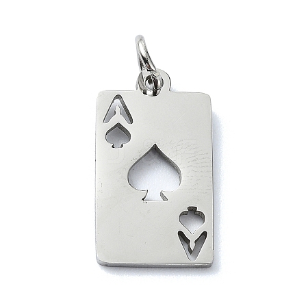 Non-Tarnish 304 Stainless Steel Pendants LS-STAS-C097-65P-1
