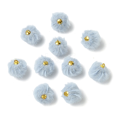 20Pcs Plush Pompom Pendants FIND-YW0008-65B-1