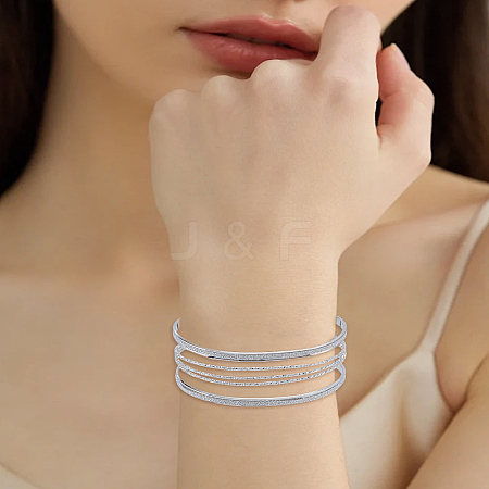 1Pc Alloy Arm Cuff Bangles for Women BJEW-LP0003-32P-1