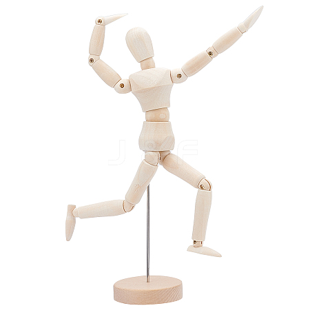 Unfinished Blank Wooden Puppet DIY-WH0163-92C-1