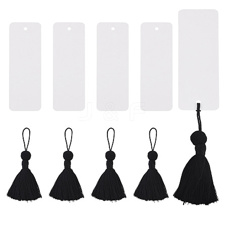 6Pcs Blank Kraft Paper Bookmark AJEW-TADJ0001-31F-1