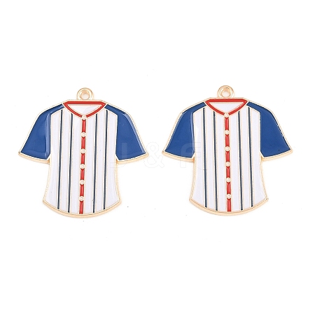 Sport Alloy Enamel Pendants ENAM-C035-01G-1