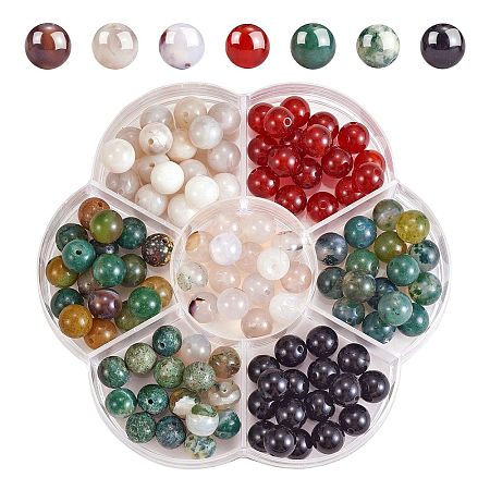 140Pcs 7 Style Natural Gemstone Beads G-SZ0002-04A-1