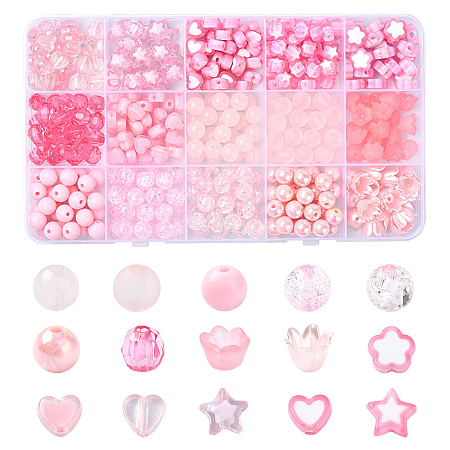 DIY Acrylic Beads Jewelry Making Findings Kits DIY-YW0009-81A-1