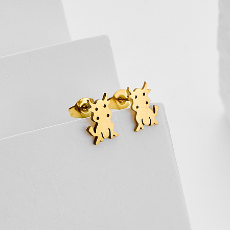 304 Stainless Steel Stud Earrings for Women WG79C8C-01-1
