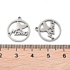 Non-Tarnish Mother's Day 201 Stainless Steel Pendants STAS-A090-22P-3