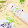 100Pcs 5 Colors Transparent Acrylic Beads TACR-TA0001-55A-7