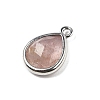Natural Strawberry Quartz Faceted Pendants G-U019-05P-06-2