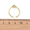 Brass Micro Pave Cubic Zirconia Cuff Open Rings RJEW-Z126-01G-5