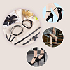 AHADEMAKER 4 Sets 2 Style PU Leather Cloth High-heeled Shoelaces Kit AJEW-GA0004-24-7