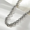 Non-Tarnish 304 Stainless Steel Rolo Chains Necklaces NJEW-F297-02P-3