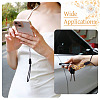10Pcs 2 Colors Eco-Friendly Korean Waxed Polyester Cord Keychains KEYC-TA00033-8