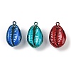 Spray Painted Natural Cowrie Shell Pendants SHEL-K006-49-1