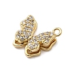 Brass Micro Pave Cubic Zirconia Pendants KK-A275-18B-G-2