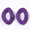 Opaque Spray Painted Acrylic Linking Rings OACR-R249-03A-2