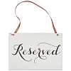 Rectangle Wood Reserved Hanging Sign Decorations DJEW-WH20005-02B-1