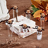 20Pcs 20 Styles Sea Animals Ttheme Transparent Glass Empty Bottles with Alloy Pendants AJEW-DR00031-3