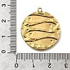304 Stainless Steel Enamel Pendants STAS-Z163-21G-07-3